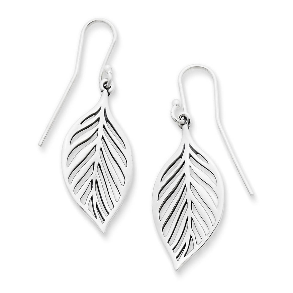 James Avery Open Leaf Ear Hooks